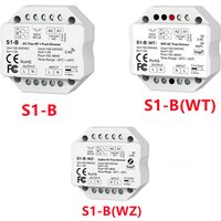 Zigbee / WiFi / RF AC Triac Dimmer single color 2.4G RF LED controller S1-B CH*1.5A RF + Push AC Phase-cut Dimmer