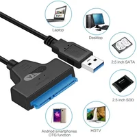 USB 3.0 to SATA Cable Support 2.5/3.5 Inches External HDD SSD Hard Drive Adapter Cable Computer Connector Converter