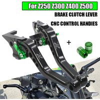 For Kawasaki Z500 Z400 Z300 Z250 2008-2024 Motorcycle CNC Accessories Short Brake Clutch Levers Adjustable Handle Set