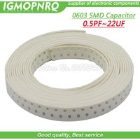 100pcs 0603 smd capacitor ceramic 22pf 100pf 10pf 10nf 100nf 1uf capacitors kit sets 0.5pF-22uF IGMOPNRQ