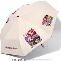 Anime Kpop Demon Hunters Surrounding Prints Sunscreen Folding Rain Umbrella Reinforce Durable Wind Resistance Children's Gift
