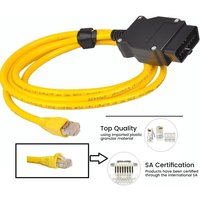 Ethernet to OBD Interface Cable Compatible with ENET Interface Cable E-SYS ICOM Coding F-Series Diagnostic Cable Data OBDII Codi