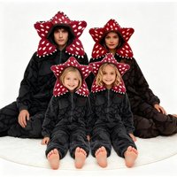 Pluszowy Kigurumi Anime Kwiat Kanibal Kostium na Halloween dla Kobiet i Mężczyzn Rośliny Mięsożerne Kombinezon z Zamkiem Błyskawicznym Piżama dla Dzieci