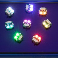 Mini LED Double Lights Wireless Control Switch DIY Sand Table Multicolor binocular lights Toy Scene Architectural Layout Diorama