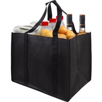Large Capacity Shopping Bag Foldable Female Tote Bag Non-Woven Fabric Eco Bag Reusable Pouch Travel Storage Handbag Organizer