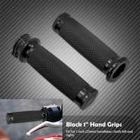 Poignées universelles pour moto, 1 ", 25mm, noires, pour Harley Touring Road King Dyna VRSC Sportster XL 883 1200 XR Softail