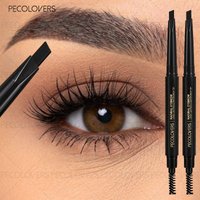 2PCS Double-ended Eyebrow Pencil, Fills The Gaps in The Eyebrows, Defines The Eyebrows, Waterproof, Eyebrow Cosmetics