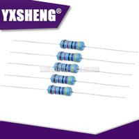 50PCS 1/2W 1% Metal Film Resistor 1R 2.2R 4.7R 10R 33R 47R 100R 220R 470R Ohm 1 2.2 4.7 10 33 47 100 220 470 ohm 22K 470K 1R~1M