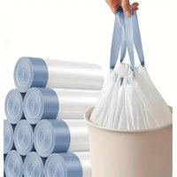 Drawstring Garbage Bag Household Portable Kitchen Thickened Large Student Dormitory Automatic Closing Lat Thick Plastic Bag