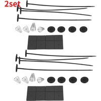 2Pcs/Set Auto Car Universal Electric Radiator Fan Ventilador Mounting Kit 8x 9" Ties 16x Rubber Pads 8x Connectors 8x Spring