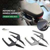 Arm Rests For Trident660 TRIDENT 660 2021-2025 Motorcycle Aluminum Tail Armrest Rear Kit Pillion Passenger Handle 2022 2023