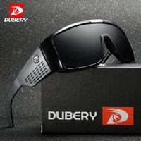 DUBERY Neue Sonnenbrille, großes Brillengestell, einteilige Linse, Radfahren, Sportbrille, winddichte Sand-Sonnenbrille