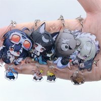 Game Zenless Zone Zero Nekomiya Mana Billy the Kid Nicole Demara Cosplay Costumes Key Chain Keychain Accessories Pendant