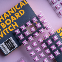 HMX Hibiscus V2 Switch 5pin Linear Thocky Sound Smooth Mechanical Keyboard Switch Axial stability Fine lubrication SOULCAT SPM
