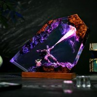 New Hot The Mandalorian Resin Art Lamp, Exquisite Craft Home Decor Collectible Figure Ornament Gifts Toys