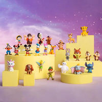 Disney original 100th Mini Figureines Bottle Toy Princess Series Villain Series Figurine Toy Model For Kids Gifts