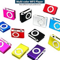 Mini MP3 Player Music Media Mini Clip Support TF Card Stylish Design Fashionable Portable Mini USB MP3 Player Walkman Colourful