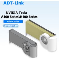 ADT-Link Universal GPU Cooler for Nvidia Tesla A100 / H100 / L20 / L40 / 170HX / A800 / H800 U-shaped Silent Turbo Fan Silent