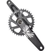 AliExpress GOLDIX MTB Bicycle Crankset 170/175mm Length 0mm Offset Install Directly Chainring 30/32/34/36/38T For Mountain Bike Crankset