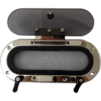 Stainless Steel Oval Porthole With Mosquito Screen Boat Window Marine Yacht Hatch Three Sizes