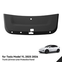 LUCKEASY Trunk Tailgate Protection Pad for Tesla Model YL 2025 2026 Rear Trunk Door Anti-dirt Mat TPE Car Accessories Black