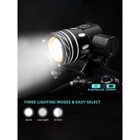 AliExpress cycle zone Zoomable T6 Bicycle Front Light LED Bike Headlight Rechargeable 3 Lighting Modes Lamp Cycling Flashlight MTB Accessories