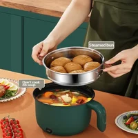1.5L Mini Home Cooking Pot Multifunctional Rice Cooker Non Stick Pan Safety Material Potable Stockpot Utility Electrice