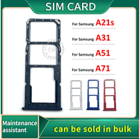 SD Sim tray For Samsung Galaxy A21s A31 A51 A71 SIM Card Tray Slot Holder Adapter Accessories Original New