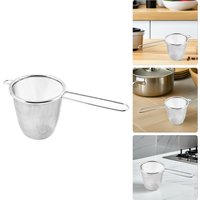 Stainless Steel Large Fine Mesh Tea Strainer Basket for Loose Leaf Tea Kitchen Noodle Pasta Soup Skimmer Cooking Colander