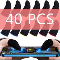 20/40pcs Gaming Finger Cover Game Controller Suitable For PUBG LOL Anti Sweat Scratch Touch Screen Game Finger Thumb Cover Glove