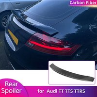 Full Carbon Fiber Rear Trunk Spoiler Wing for Audi TT 8J MK2 TTS TTRS Coupe Convertible 2008-2014 Rear Spoiler Boot Wing Lip FRP