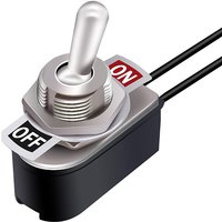HOT! AC250V 3A On/Off Prewired Standard Toggle Switch With Wire Cable KNS-1 SPST Contacts Switch Electrical Equipment