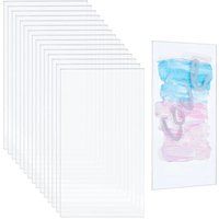 20/30/50pcs Rectangle Acrylic Cards Clear Place Blanks Plates Transparent Table Seating Guest Name Sign Number Tiles Card Decor