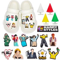16Pcs Singer Shoe Charms for Croc,Bracelet Singer Men and Women Shoe Decoration Charms for Singer Fans Kids Gifts Party Favor