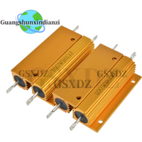 50W 100W Aluminum Power Metal Shell Case Wirewound Resistor 0.01 ~ 100K 0.05 0.1 0.5 1 2 6 8 10 20 200 500 1K 10K ohm resistance