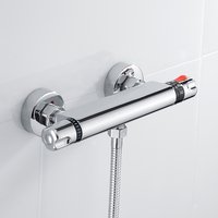 Thermostatic Shower Faucets Set Chrome Bathroom Thermostatic Mixer Tap Hot And Cold Bathroom Mixer Mixing Valve Bathtub Faucet