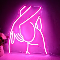 Pretty Ladies Body Neon Sign Woman Body Neon Light Sign Lady Buttocks Art for Bachelor Club Garage Party Bedroom Bar Shop Decor