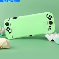 Purple Green Protective Cover Case For Switch 2 Console Soft TPU Case for NS2 Protective Dustproof Handle Grip Cover Soft Shell