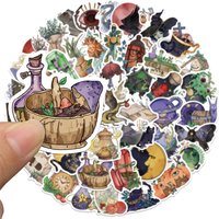 50PCS Witchy Witch Stickers Boho Aesthetic Waterproof Vinyl Decals for Laptop Potion Bottle Magic Stickers