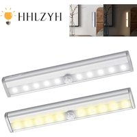 HHLZYH PIR LED Induction Under Motion Sensor Closet Night light LED cabinet lamp Battery Powered Wall Lamp For Kitchen Wardrobe