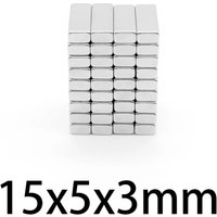15x5x3mm Strong Powerful Block Magnets For Home Refrigerator,Office,DIY Building, Scientific, Craft, Education 15*5*3 15x5x3