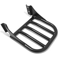 Matte black Sissy Bar Backrest Luggage Rack, Rear Rack Fit for 2004-Up Harley Heritage Softail Dyna FLSTF FLST FLSTC FLSTSC