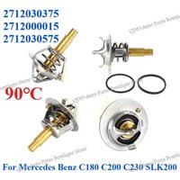 90℃ 2712030375 2712000015 2712030575 For Mercedes Benz C180 C200 C230 SLK200 Engine Coolant Thermostat A2712030375 A2712000015