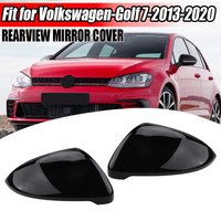 Replacement Rearview Mirror Cover Housing For VW Golf 7 MK7 MK7.5 GTI GTD 2013-2018 Black/White/Carbon Look Side Wing Mirror Cap