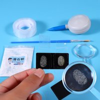 DIY Fingerprint Identification Science Experiment Kit Creative STEM Handmade Physics Homework Material Pack Teaching Aids