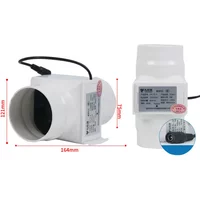75100mm Inline Duct Fan 12V with Strong Airflow and Quiet Operation for Air Exhaust in Bathrooms Workshops and Greenhouses