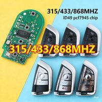 315/433/868MHZ ID49 Pcf7945 Chip 3/4 Buttons Car Key Fob Remote for BMW F FEM CAS4 1 3 5 7 Series X5 X6 X1 X3 X7 CAS4+ 2011-2017