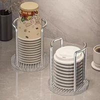Universal space saving disposable cup storage rack - keep cups clean easy to access sturdy design suitable for various cup sizes