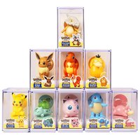 Authentic Pok é mon Pikachu Doll with PSYDUCK EEVEE BULBASAUR SQUIRTLE Seal Handheld Desktop Ornament Children's Christmas Gift