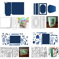 Forest Woodland Diorama Scene Builder Diorama Base Card Cutting Dies for New 2024 Scrapbooking Paper Making Card Craft Supplies